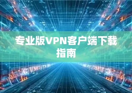 专业版<strong>VPN客户端</strong>下载指南