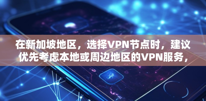 在新加坡地区,选择VPN节点时,建议优先考虑本地或周边地区的VPN服务,因为这些节点通常更可靠且方便使用。以下是几个新加坡地区著名的VPN节点和推荐服务