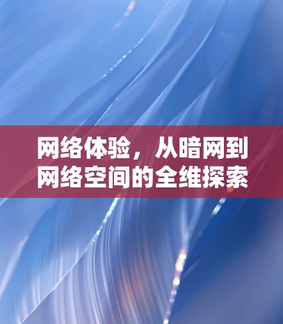 网络体验,从暗网到网络空间的全维探索