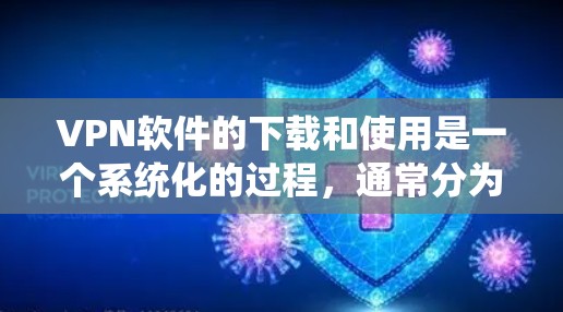 VPN软件的下载和使用是一个系统化的过程,通常分为以下几个步骤,每一步骤都有具体的指导。以下是一个清晰的步骤指南,帮助您顺利下载和使用VPN软件