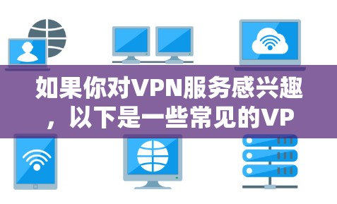 如果你对VPN服务感兴趣，以下是一些常见的VPN推荐