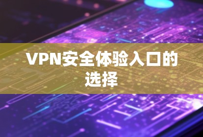 VPN安全体验入口的选择
